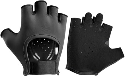 Luyismer Sport halvfingerhandske andningsbar fingerlös fitness cykling internt glidmotstånd tunn träning halvfinger fitnesshandske