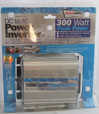 Streetwize SWINV150 Modified Sine Wave Inverter 150W 300W Peak Power Converter