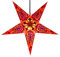 GURU SHOP Faltbarer Advents Leucht Papierstern, Weihnachtsstern 60 cm - Galadriel Rot, Papiersterne 60 cm