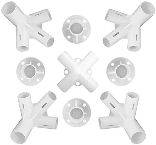 Pièces de Rechange connecteur d'angle pour Pieds de Tente auvent pavillon 3x3m Connecteur d'angle au Milieu - 9 pièces