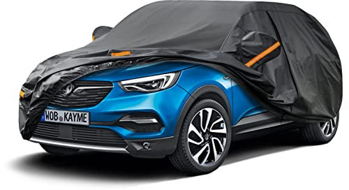Kayme Autoabdeckung Wasserdicht Atmungsaktiv Passend für 2017-2024 Opel/Vauxhall Grandland, Vollgarage Autoplane für Sonne Staub Schutz, Faltgarage Abdeckung Auto Abdeckplane(3-7 Tage liefern)