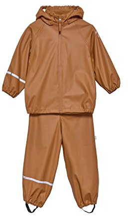 Celavi unisex - barn Basic regnkläder set – återvinningsbar PU Regnjacka