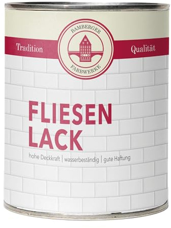 Bamberger Farbwerke Fliesenlack Fliesenfarbe matt (Wand- & Bodenfliesen) (Blassgrün matt, 750ml)