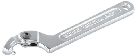 1 Pezzo C Llave de Gancho de Cromo Vanadio, Llave Inglesa de Gancho, Llave Ajustable Lateral Herramienta con Cabeza Redonda 3/4”-2” (19-51mm) para Amortiguador de Moto