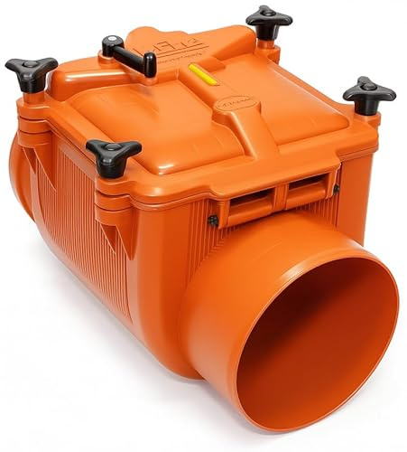 Tappo antiritorno, valvola DN 75 110 125 160 200, protezione per ratti (DN 125)