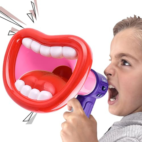 Mini megáfono de juguete - Altavoz portátil con función de grabación, amplificador de audio interactivo, micrófono a batería, divertido gadget para juegos de ficción | Educativo y divertido