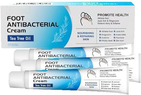 Crème Antifongique Mycose Pied Traitement,Crème Pour le Pied d'Athlète,Formule Naturelle Apaisante et Hydratante contre le Pieds,20G*3PC