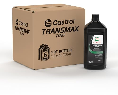 Castrol Transmax Type F Automatic Transmission Fluid, 1 Quart, Pack of 6