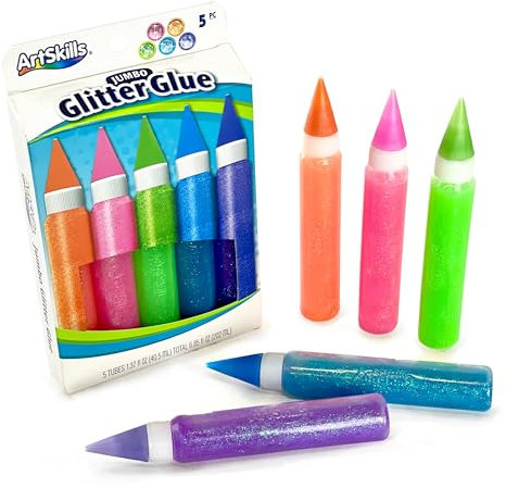 ArtSkills Neon Jumbo Glitter Glue, 5 Pieces (PA-1478)