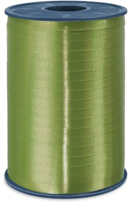 C.E. Pattberg AMERICA Gift curling Ribbon olive (green), 546 yards of balloonribbon for Gift Wrapping, 0.2 inches width, Accessories for Decoration & Handicrafts, Decoration Ribbon for Presents