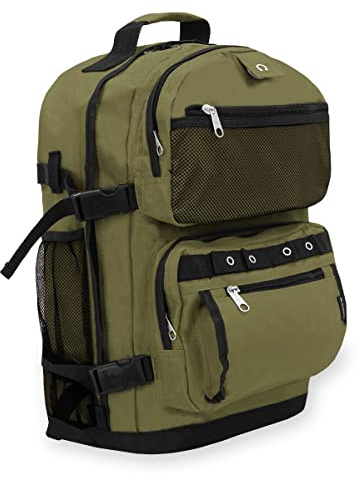 Everest Oversize Deluxe Backpack, Olive/Black
