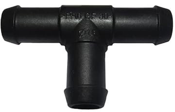 1 x Conector de manguera T Forma de 18 mm Plástico Empalme Manguera Aire Manguera T de unidades