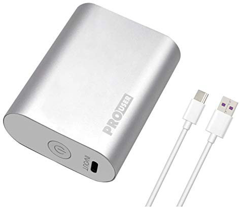 Pro User Powerbank 10000mAh: zukunftsweisender Hochleistungs-Akku mit 18W und 2 Ausgängen - Neue Li-Io 21700 Technologie: Kleiner, Leichter und schneller; State-of-The-Art-Power Delivery