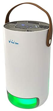 PUR LINE | Purificador compacto para 15m² con ionizador, UV y HEPA - Purificador Tecnología de filtrado inteligente en diseño portátil y silencioso para habitaciones pequeñas