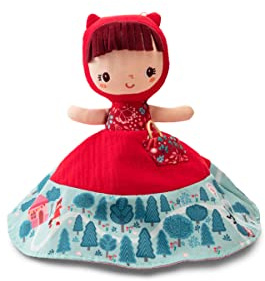LILLIPUTIENS - Marionetta reversibile Cappuccetto Rosso - 3 personaggi in 1 - Racconto interattivo dai 12 mesi - Stimola l’immaginazione, la motricità e la vista - Racconta la storia con la marionetta