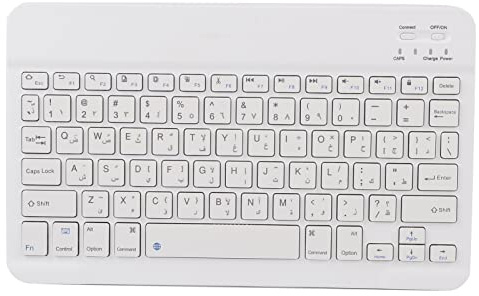 Ejoyous Bluetooth Tangentbord Arabiska, Trådlöst Tangentbord Ultra Tunt Uppladdningsbart för Android OS X
