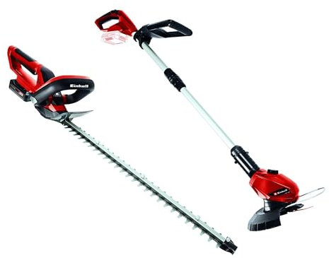 Einhell Akku-Heckenschere inkl. 2,5 Ah Starter-Kit + Akku-Rasentrimmer