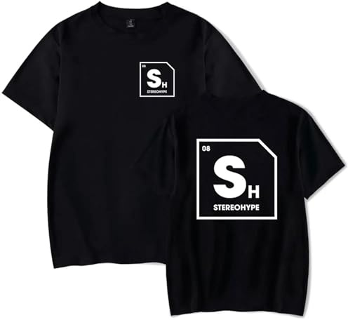 James Hype Merch T-Shirt Uomini Donne Estate Cotone Manica Corta Top Unisex Stampato Coppia Magliette XS~4XL-Black||XS