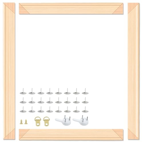 Falling in Art DIY Canvas Stretcher Bars, 12x16 Canvas Framing Kit, Wood Stretcher Frames for Oil Paintings, Paint by Numbers, and Posters