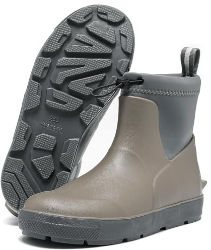 Pelbiuqik Bottes Caoutchouc Homme Légère Bottes Pluie Antidérapant étanche De Sécurité Bottine Confortable Original Chaussures