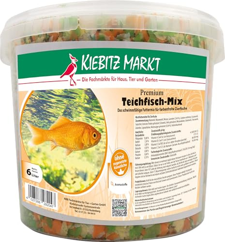 Kiebitz Markt Premium Teichfisch-Mix Teichfischfutter (6 L)