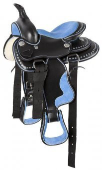 PFIFF Westernsattel, hellblau Full