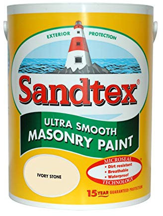 Sandtex masonry paint, 5 litres, ultra smooth brickwork