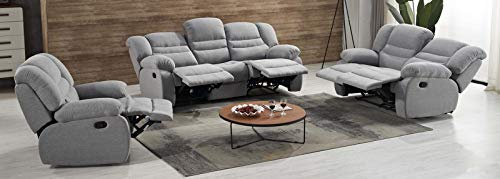 Microfaser Schlafsofa Polstermöbel Fernsehsofas Sessel 5116-3+2+1-GM