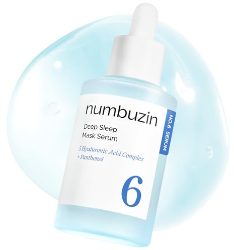 numbuzin Nr.6 Serum | Tiefschlaf-Maske Serum | mit Hyaluronsäure, feuchtigkeitsspendend, frischer, strahlendes Hautbild | für fahle, trockene Haut | CPNP, koreanische Hautpflege | 50 ml