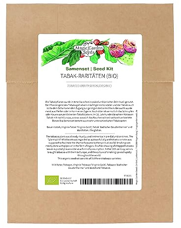 Rarezas del tabaco (orgánico) - Set de semillas- con 4 variedades orgánicas de tabaco para cultivar usted mismo