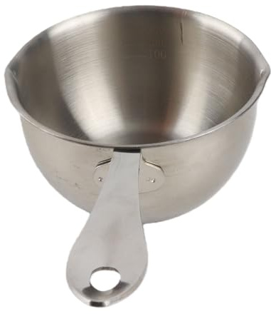 Marmite à Beurre, Marmite à Beurre Tout en un Fond Plat à Induction en Acier Inoxydable Mini Marmite à Beurre Marmite à Lait Petite Casserole(300ML)