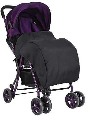 BORDSTRACT Kinderwagen-Fußsack, wasserdichter Winter-Kinderwagen-Wärmerbezug, universeller Kinderwagen-Fußsack für Kinderwagen, Kinderwagen, Kinderwagen(Schwarz)
