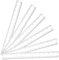 Simsky Lot de 6 Règle Plate 30 cm, Règle Transparente, Règle en Plastique, étudiant Règle 30 cm, Regle 30 cm Incassable, Regle Plate 30 cm Rigide, Règle Flex pour l'école, le Bureau, la Maison