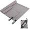 2 Unid. Toalla Microfibra Gimnasio – Gym Towel Secado Rápido y Ultraabsorbente – Toalla Gimnasio para Deporte, Playa y Viajes (Gris)