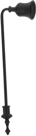 VALICLUD Éteignoir à Bougie à Long Manche en Aluminium Noir, Outil D'extinction Sécurisé pour Mèches, Accessoire Vintage pour Décoration Intérieure Et Utilisation Domestique