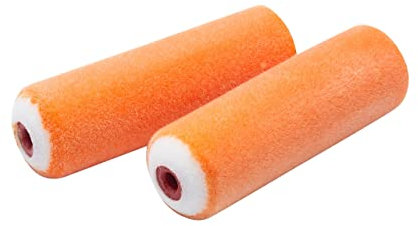 ProDec Advance 2 Pack 4 inch Flock Mini Paint Rollers for an Ultra-Smooth Finish with Gloss and Satin Paints on Skirting Boards, Window Sills, Panel Doors, Cabinets and Metal, 4