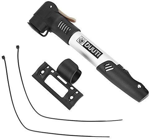 Mini Pompa per Bicicletta con Telaio Portatile, 120 PSI senza Sostituzione della Valvola, con Staffa di Montaggio e Cinghie di Fissaggio