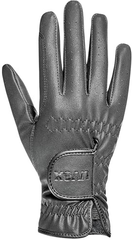 Uvex sportstyle kid, guanti da equitazione elasticizzati per bambini, robusti, ottimo grip, black, 6