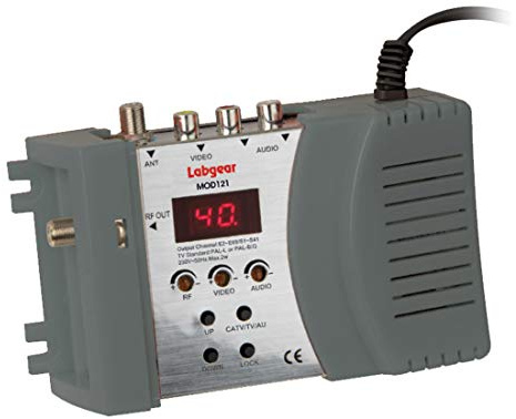 Labgear MOD121 Analog UHF RF Modulator for Satellite, Terrestrial, CCTV w/ PLL Control