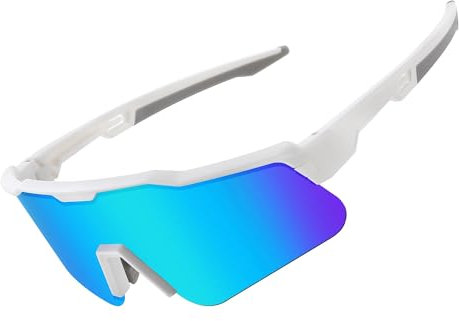 FEISEDY Jugendliche Sport Sonnenbrille Polarisiert Kinder Fahrradbrille Baseballbrille für Jungen Mädchen Alter 8-16, mit UV400-Schutz, TR90 Rahmen B0032