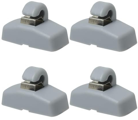 4 Piezas Gancho para Visera de Coche, Clip Interior de Visera Coche Compatible con VW Caddy Golf Sharan Passat Polo Amarok Transporter Touran Seat Ibiza Leon Skoda Fabia Octavia Superb 3B0857561B