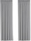 H.Versailtex Blackout Grey Thermal Curtain Draperies with Hooks for Room Darkening Decorative Window Curtain Panels for Kids Nursery, 2 Panels, 90 Width x 72 Drop
