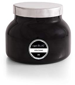 Capri Blue Volcano Scented Candles - Luxury Glass Jar Candles for Home Scented with Tropical Fruit & Sugared Citrus - Soy Wax Blend - Capri Blue Volcano - Black Color (19 oz)