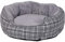 Nobby Komfortbett rund Classic KAPU grau kariert; Ø 50 x 19 cm