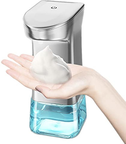 Dispenser disinfettante per mani senza contatto Spray automatico con sensore di movimento grande capacità Premium base impermeabile