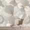 KoKoty Fotomurale Carta da parati Fiori e foglie dorati di lusso leggero-400 x 300 cm-XXL Poster Gigante Fotomurale Soggiorno Tv Divano Sfondo Muro Decorazioni Per La Casa Murales