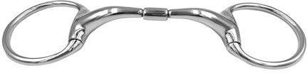 Equine Smile ES0119 ErgoBit Bit Eggbutt Olive Head Bit Lock Roller Stainless Steel Ring Diameter 70 mm Bit Thickness 18 mm (14.5 cm)