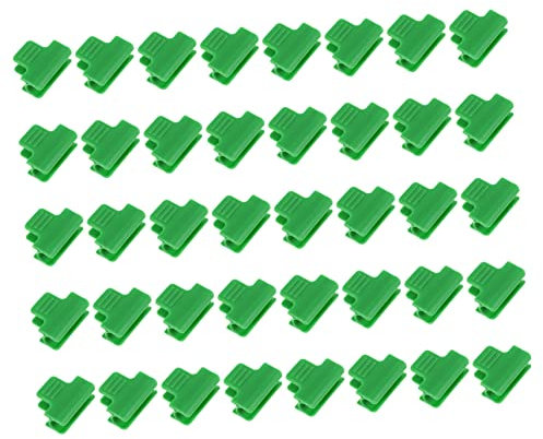 ibasenice 40piezas Abrazaderas Invernadero Abrazaderas Cubiertas Hileras Pinzas Clips Soporte Extensiones Plantas