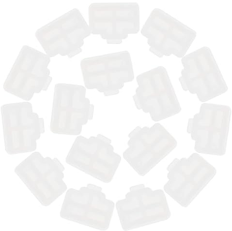 NOLITOY Tapones Rj45 para Router y Computadora, Pack 50 Unidades, Diseño Práctico, Tapa Antipolvo para Puerto Ethernet, Protección de Conexiones LAN, Color Neutro, Compatibles Redes
