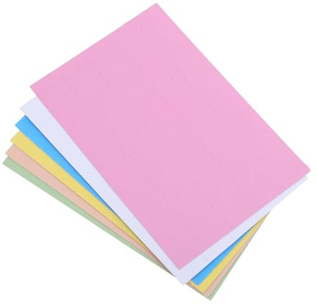 Genérico Etiquetas para Carpetas Colgantes 6 Hojas Multicolor, Pestañas de Índice para Organización Profesional de Archivos, Compatibles Carpetas Colgantes, Adecuado para Oficina y